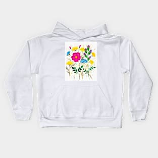 Watercolor floral Kids Hoodie